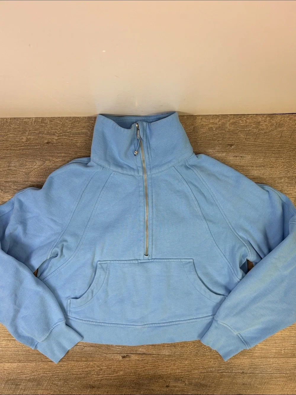 Lululemon Scuba Oversized Funnel-Neck Half Zip Aero Blue M/L